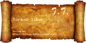 Torkos Tibor névjegykártya